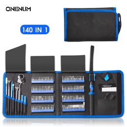 Schroevendraaier ONENUM 142Pcs Screwdriver Set Magnetic Torx Phillips Screw Driver Bits Kit CRV Precision Screwdriver Household Repair Hand Tool