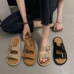 Slippers Summer Women 2023 Flat Sandals Outdoor Ladies Shoes Buckle Strap Casual Woman Fashion Slides Lady Pantuflas