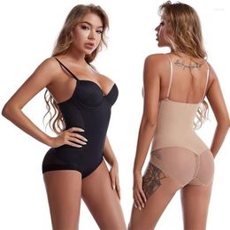 Women's Shapers Women Waist Trainer Shapewear Tummy Control Dress Backless Bodysuit Tops Body Shaper With Built-in Bra Slimming Underwear