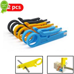 New 2pcs Portable Wire Stripper Knife Crimper Pliers Crimping Tool Cable Stripping Wire Cutter Multi Tools Cut Line Pocket Multitool