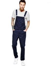 Men's Jeans Pants Cargo Slim Fit Denim Overalls Colourful Jumpsuit Trousers 2023 Man's Clothing Long Solid
