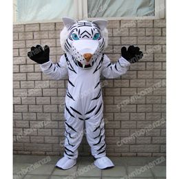 Performance White Tiger Mascot Costumes Cartoon Carnival Unisex Adults Outfit Birthday Party Halloween Christmas Outdoor Outfit Suit