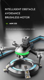 S5S unmanned aerial vehicle high-definition aerial photography brushless four axis aircraft remote control toy aircraft aerial photography optical flow drone