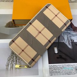 2023-Designer Mens Wallet Fashion Stripped Purses Stylish Contrast Colour Wallets Womens Classic Print Card Holder Luxury Purse 19cm Phone Bags