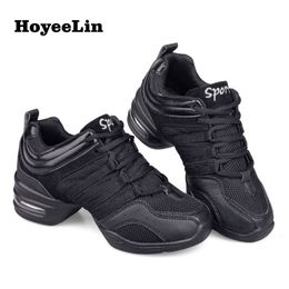 Dance Shoes HoYeeLin Mesh Jazz Shoes Woman Ladies Modern Soft Outsole Dance Sneakers Breathable Lightweight Dancing Fitness Shoes 230516