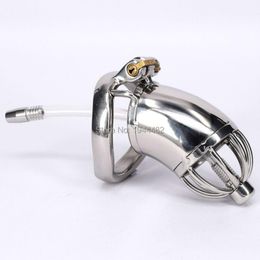 Cockrings Male Chastity Belt Stainless Steel Bondage Sex Toys Metal With Removable Urethral Sound Cock Cage For Men Gay Adult Product