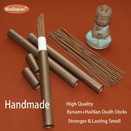 20g Handmade Incense Genuine Chinese HaiNan Oudh Wood Sticks High Quality Strong Smell Natural fragrance Yoga Meditation Helping Sleep