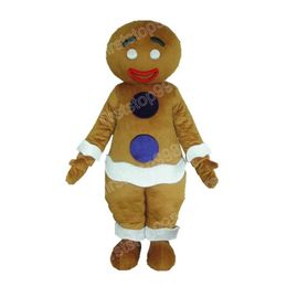 Halloween gingerbread man Mascot Costume Performance simulation Cartoon Anime theme character Adults Size Christmas Outdoor Advertising Outfit Suit