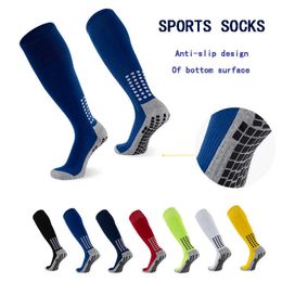 Sports Socks Thickened Nonslip Sports Socks Adult Football Cycling socks Men's Longtube competition training towel bottom Breathable J230517