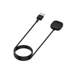 2PCS/LOT 1m USB Charging Cable For Fitbit Versa 3 4 Sense Sense 2 Smart Watch Replacement Charging Dock Portable USB Charger