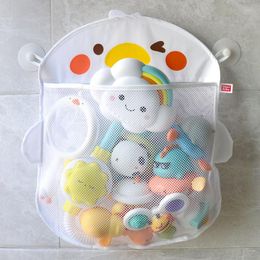 Storage Bags Baby Bath Toys Cute Duck Mesh Net Toy Bag Bathroom Organiser Kids Bathtub Clothes