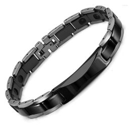 Link Bracelets Black Bracelet Ceramic Hand Power Energy Chain Jewellery For Men Women