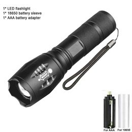 Flashlights Torches Powerful T6 LED Super Bright Aluminium Alloy Portable Flashlight USB Charging IPX5 Waterproof Camping Climbing Torch P230517