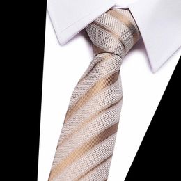 Bow Ties Men's Polyester Silk High-grade Twill Golden Tie 7.5cm European And American Formal Dress Wedding Etiquette