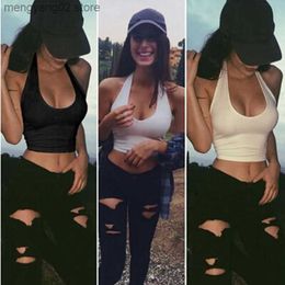 Women's Tanks Camis Womens Sexy Casual Slim Sleeveless Tank Tops Summer 2023 Solid Crop Top For Ladies Fitness Vest Women Clothing Summer Tops T230517