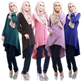Ethnic Clothing Muslim Women Long Sleeve Hijab Dress Maxi Abaya Jalabiya Islamic Robe Kaftan Moroccan Fashion Turkey Dubai