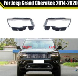 For Jeep Grand Cherokee 2014~2020 Car Transparent Lampshade Lens Lampcover Headlamp Cover Glass Lamp Shell Mask Headlight Shell