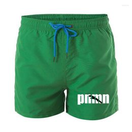Men's Shorts 2023 Summer Swimsuit Men's And Women's Beach Pants Mesh Breathable Quick Drying Loose Casual Fitness Box Board