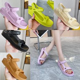 2023 designer luxury nylon buckle straps sandals womens EVA material ultra light foam Casual sports Breathable sandal summer ladies Outdoor Flat round head shoes