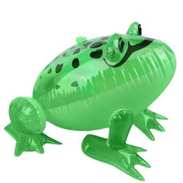 LED Luminous Frog PVC Inflatable Toy Frog Ball New Elastic Frog Inflatable Flash Large Children's Flash Jumping Frog Toy