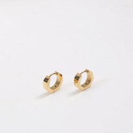 Stud Earrings TAUAM Design Hollow Square Geometric Hoop Earring Bold Chunky Trapezoid Stainless Steel Gold Color For Women