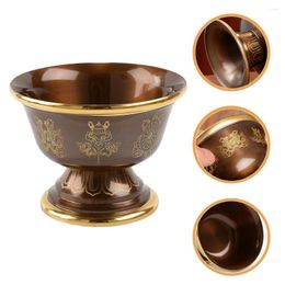 Bowls Water Cup Chinoiserie Decor Meditation Bowl Appliance Metal Copper Smudge Offering