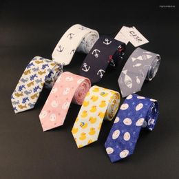Bow Ties Fashion Brand Necktie Groom Gentleman Wedding Birthday Party Gifts For Men Gorgeous Cartoon Silk Gravata Slim Arrow Tie