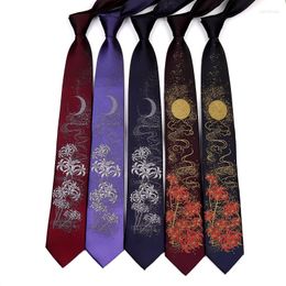 Bow Ties Male Tie Female Retro Personality Necktie Sprinkle Gold And Silver Star Embroidery Accessories For Men Woman