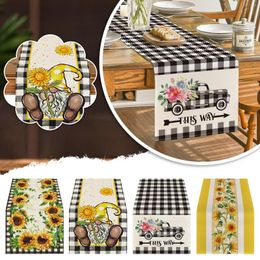 Table Cloth Enthusiastic Summer Style Home Dress Linen Flag Flower Printing Western Restaurant Tablecloth