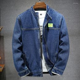 Men's Jackets Plus Size Men Clothing Denim Jacket Spring Personality Label Fashion Loose Casual Male Jean Coat Streetwear 6XL 7XL 140KG