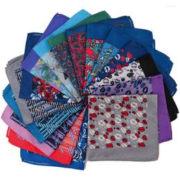 Bow Ties Tailor Smith Men Pocket Squares Printed Lips Floral Paisley Business Chest Towel Hanky Handkerchiefs Hankies Scarves