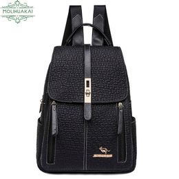 Backpack Winter 2021 Women Leather Backpacks Fashion Shoulder Bags Female Backpack Ladies Travel Backpack Mochilas School Bags For Girls J230517