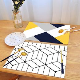 Table Mats House Milk Tea Shop Cup Non-slip And Waterproof Home Insulation Fabric Modern Minimalist Ins Dear Placemat Pub Coffee