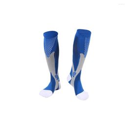 Sports Socks 1 Pair Nylon Wire Compression Sock Portable Reusable Unisex Protective Riding Cycling Football Sport Stocking XXL