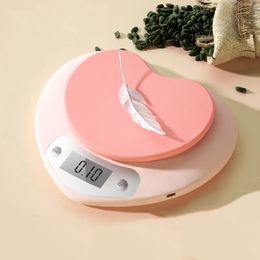 wholesale Pink Heart Mini Electronic Digital Scales Kitchen Scale Accurate Gramme Weighing Baking Scale 2000g/0.1g