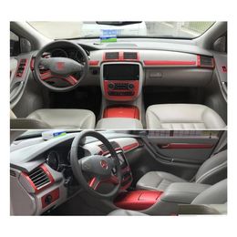 Car Stickers For R Class W251 2006 Interior Central Control Panel Door Handle 5D Carbon Fibre Sticker Decals Styling Drop Delivery M Ottjd