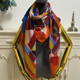 Women's square scarf shawl pashmina good quality 30% silk 70% cashmere material Warm scarves print pattern size 130cm-130cm227T