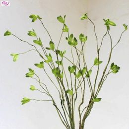 Decorative Flowers L131 Green Leaf Foliage Twig Artificial Plant High Simulation Wedding Decoration Home House Using