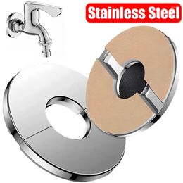 Kitchen Faucets Stainless Steel Water Pipe Wall Cover Self-Adhesive Shower Faucet Decorative Connector Caps Air Conditioning Hole Covers