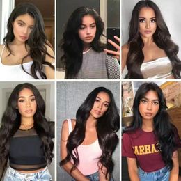 Lace Frontal Big Curly Human Hair Wigs Brazilian 28 30 inch Synthetic Front Closure Wig For Women