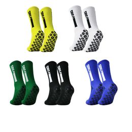 Sports Socks Free Shipping Anti Slip Football Soccer Socks Non Slip Grip Pads Sports Cycling Socks Size 812 J230517