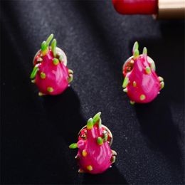 Brooches Cute Small Pitaya Enamel Pins For Women Bags Hat Jewelry Casual Office Fruit Brooch Pin Gifts Badge Collar Accessories