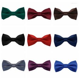 Bow Ties Bowtie Men Tie Solid Color Peppermint Green Haze Blue Royal Wedding Dress Shirt Match Fashion Butterfly Female