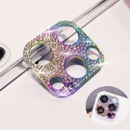 Camera Protector For iPhone 14Pro 14 13 12 Pro 11 Max Bling Glitter Diamond Metal Lens Glass Film 13Pro 14Plus 14 14ProMax Ring Shiny Rhinestone Len Protector