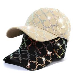 Ball Caps New Arrival Men Women Baseball Cap Sequins Fashion Travel Outdoor Sports Snapback Hip Hop Trend Spring Sun Visor Dad Hat EP0288 AA220517