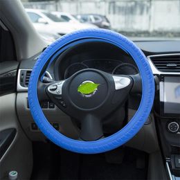 Steering Wheel Covers Soft SiliconeAnti-Slip Cover For Women Girls Vehicle Sedan Trucks