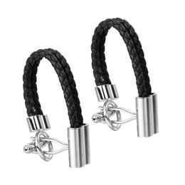 Luxury shirt Black rope Cufflinks brand Hipster Cufflinks For Men Gift for Husband Gift for High Quality Men Gift
