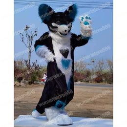 Halloween Huksy Dog Fursuit Mascot Costume Carnival Unisex Adults Outfit Adults Size Xmas Birthday Party Outdoor Dress Up Costume Props