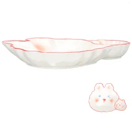 Bowls Multi-function Portable Adorable Cartoon Dumpling Dish Plate For Home Kitchen Restaurant Dinner