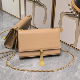 Fashion Designer tassel Shoulder Bags woman Handbags chain Bag genuine leather